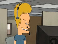 Beavis call center Meme Template