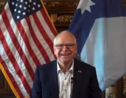 Walz replaces Minn flag Meme Template