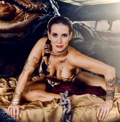 Slave Leia Meme Template