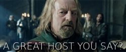 Theoden great host Meme Template