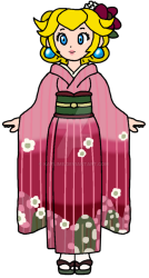 Princess Peach Wears a Kimono Meme Template