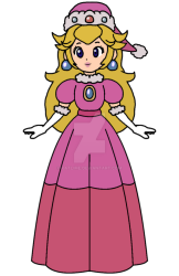 Holiday Christmas Princess Peach Meme Template