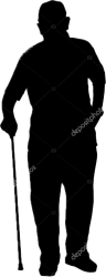 Old Man Outline Clipart Transparent Background Meme Template