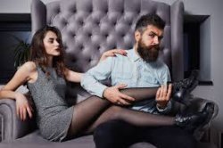 man admires womans leg Meme Template
