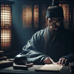 Han dynasty eunuch scheming alone Meme Template