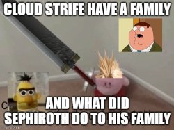 what happened to cloud strife's family Meme Template