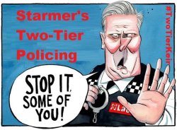 Starmer Policing #TwoTierKeir Meme Template