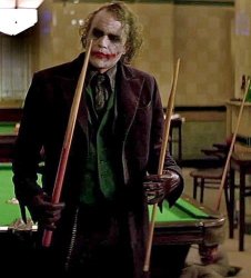 Joker cue stick Meme Template