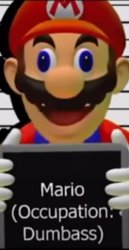 Dumb Ah Mario Meme Template