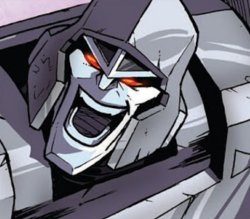 evil laugh megatron Meme Template