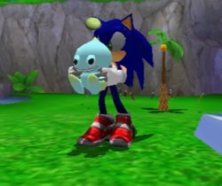 Chao Sonic Adventure Gooning Meme Template