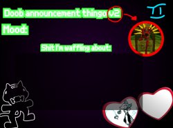 Doob. Announcement Temp V2 Meme Template