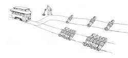 Trolley problem extended Meme Template