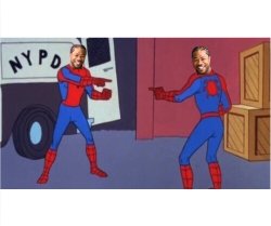 Yo dawg spider man pointing Meme Template