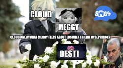 meggy and cloud strife Meme Template