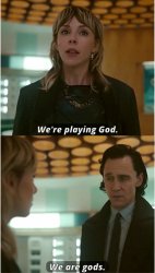 Loki and Sylvie Automat convo Meme Template