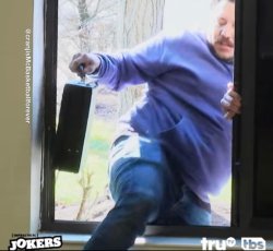 Impractical jokers Sal window Meme Template