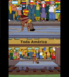 Los Simpson - Latinoamérica/Hispanoamérica se separa de España Meme Template