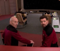 Riker Picard Looking Backwards Meme Template