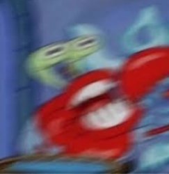 mr. krabs choking blur Meme Template