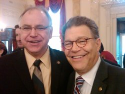 Tim Walz & Al Franken Weird Meme Template