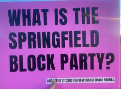 What is the Springfield block party? Meme Template