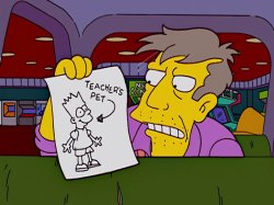 Simpsons Skinner Teacher's Pet Drawing Meme Template