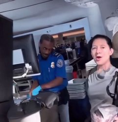 Airport Security Guy Smirk Meme Template