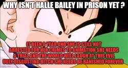 gohan angry at halle Meme Template