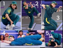 Olympic Breakdance snapshots Meme Template