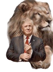 TRUMP LION Meme Template