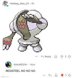 REGISTEEL NO NO NO Meme Template