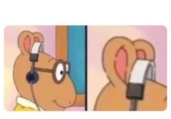 Arthur headphones Meme Template