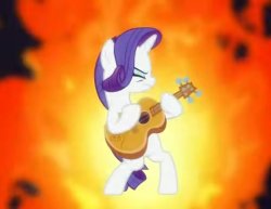 Rarity Rocks Out MLP Meme Template