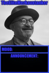 TheEliteMerkavatanker announcement temp Meme Template