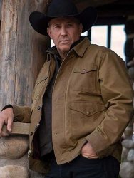 Kevin Costner Brown suit southwest western cowboy Yellowstone Meme Template