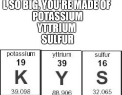 Periodic table kys Meme Template