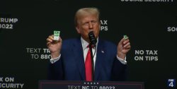 Trump two tic tacs small Meme Template