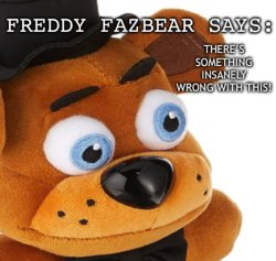 Freddy Fazbear Says: Meme Template