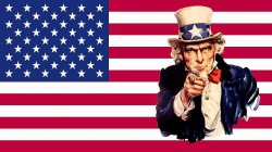 Uncle Sam with U.S. Flag Meme Template