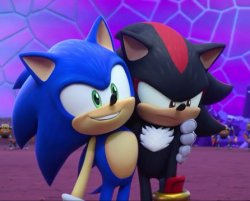 happy sonic grumpy shadow Meme Template