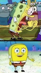 Angry Happy SpongeBob Meme Template