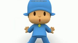 Pocoyo shocked Meme Template