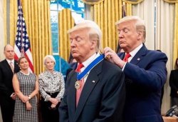 Trump medal of honour to himself Meme Template