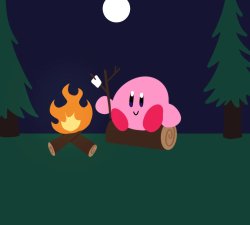 Kirby Camping Meme Template