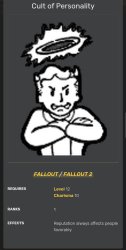 Fallout Cult Of Personality Perk Meme Template