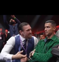 Conor Mcgregor Talking to Cristiano Ronaldo Meme Template