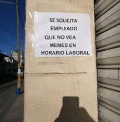 Se Solicita empleado que no vea memes en el trabajo Meme Template