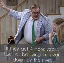 Living in a van down by the river Meme Template