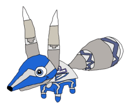 Blue Super Pretztail(quadrupedal) Meme Template